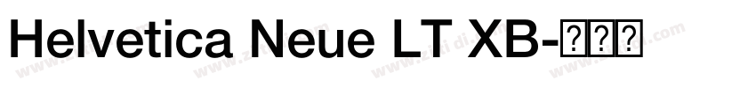 Helvetica Neue LT XB字体转换